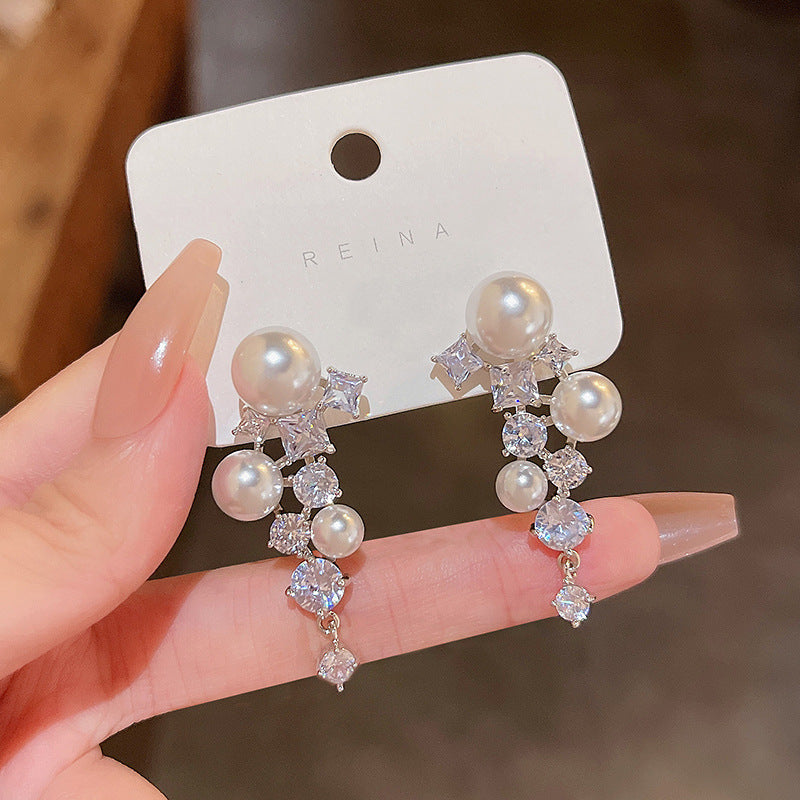 S925 Silver Needle Luxury Niche Pearl Earrings For Women