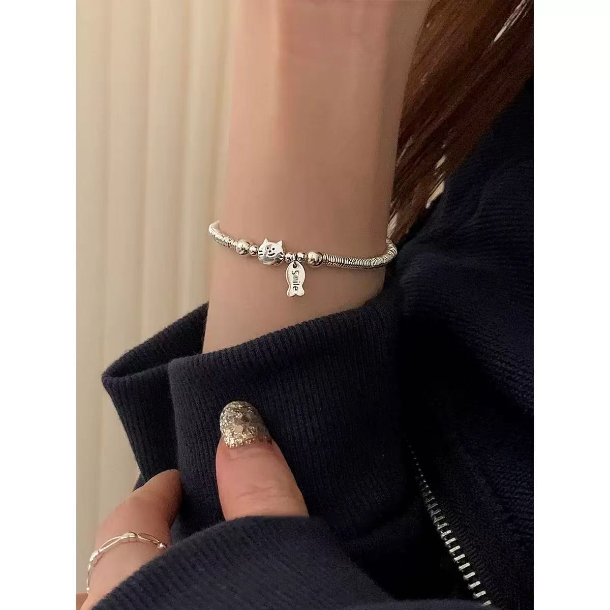 Cat Fish Bracelet Female New Chinese Style Trendy Simplicity