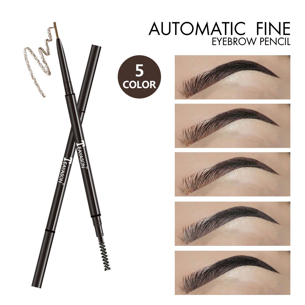 5 Colors Automatic Fine Eyebrow Pencil Brand Eye Brow Tint Cosmetics Eyebrow Tattoo Pen Waterproof Eye Brow Pencil Smudge-proof