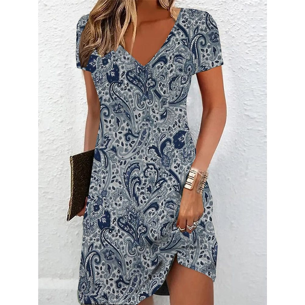 Women's T-shirt Dress Floral Print