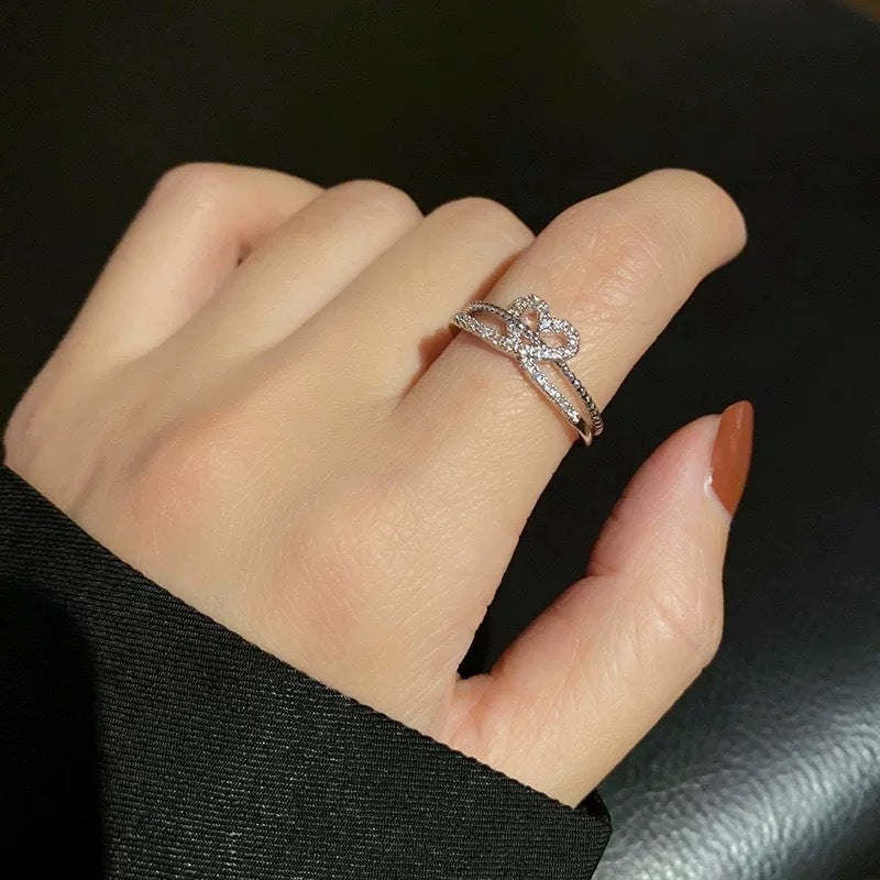 Love Ring Female Internet Celebrity Light Luxury High-end Sense Niche Design