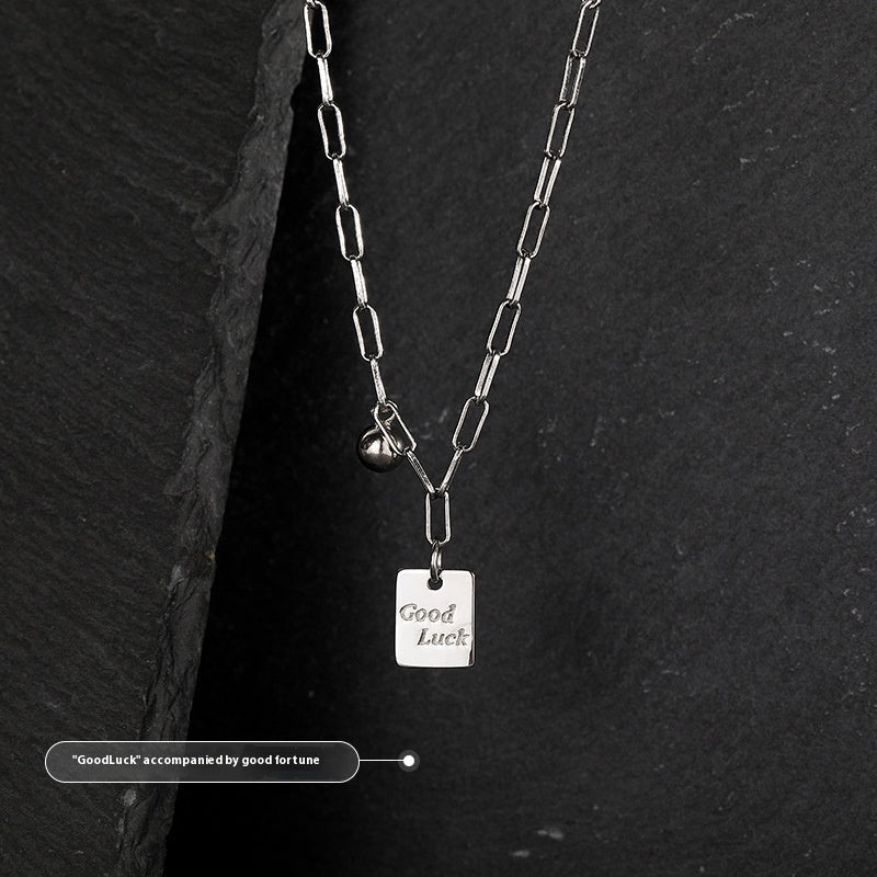 Good Lucky Clavicle Titanium Steel Necklace