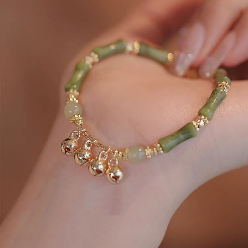 New Chinese Style Bamboo Bell Bracelet Women's Retro