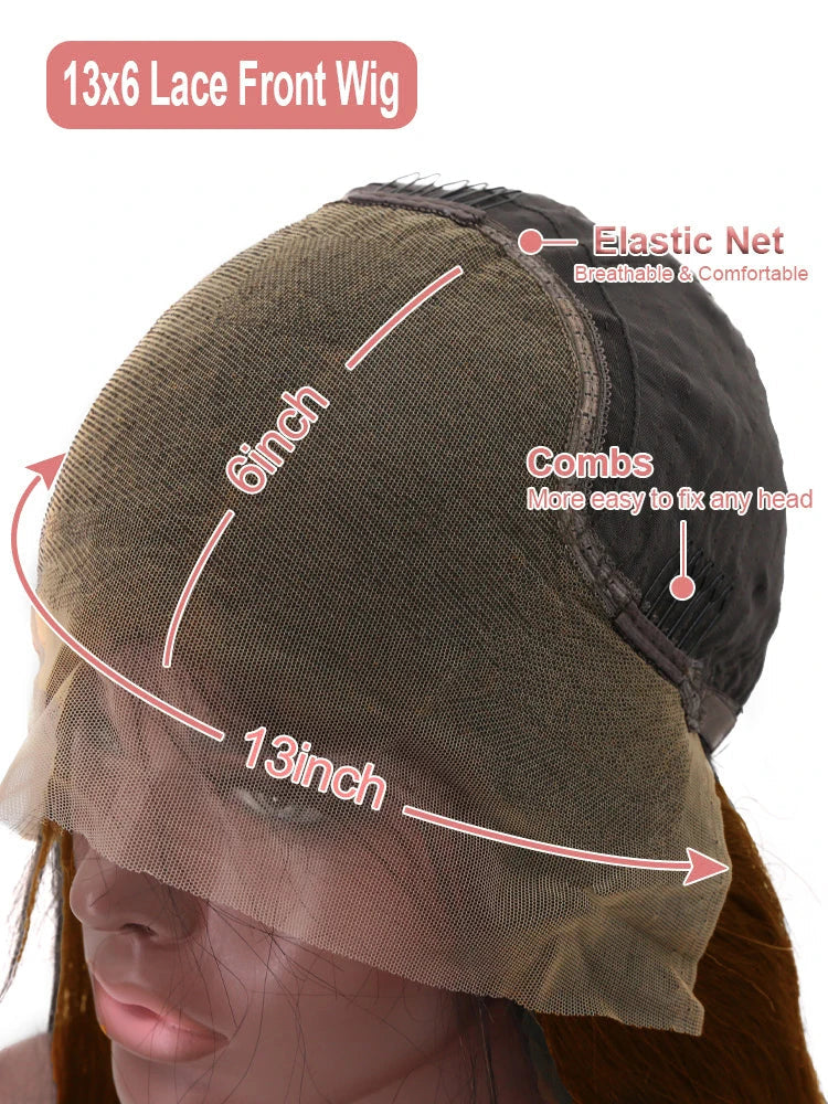 200% Chocolate Brown Deep Wave Human Hair Wig 30 34Inch Transparent Lace Frontal Wigs For Women 13x6 Lace Front Water Curly Wigs