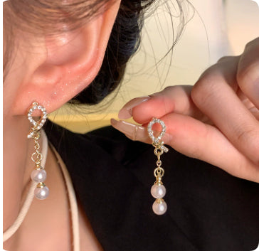 S925 Silver Needle Luxury Niche Pearl Earrings For Women