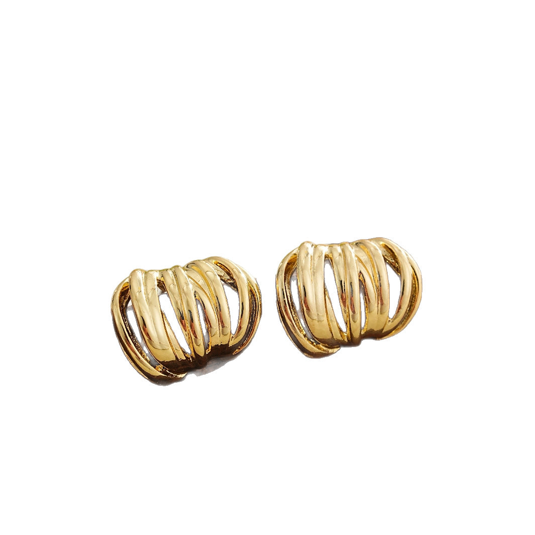 Premium Ear Loops With Niche Design And Metal Earrings